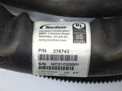 NORDSON 276743 HOSE - HOSE WITH [pressure range] [temperature range] [other features] - NORDSON