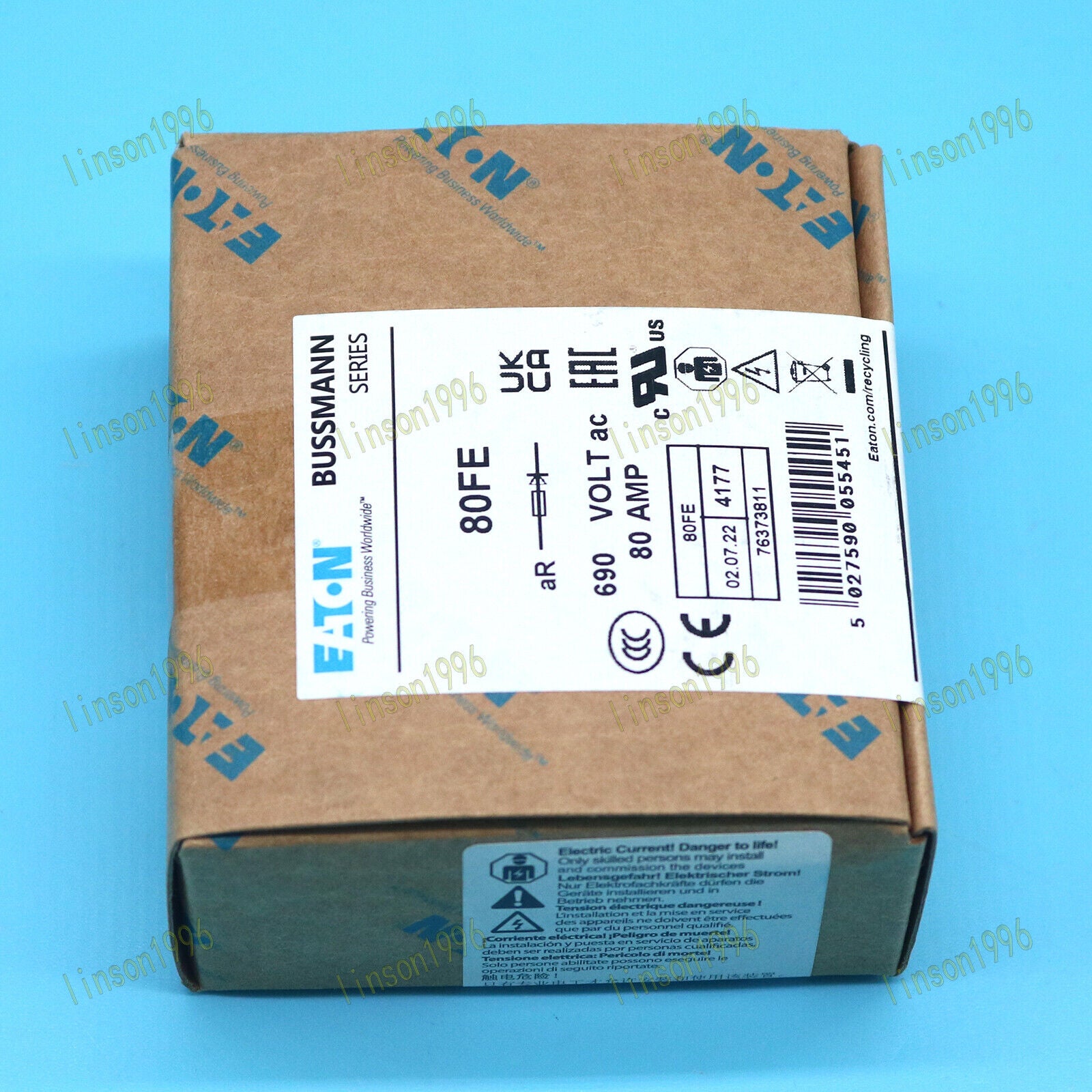 10-80 Bussmann Fuse EATON BS88:4 690V FAST SHIP - BUSSMANN