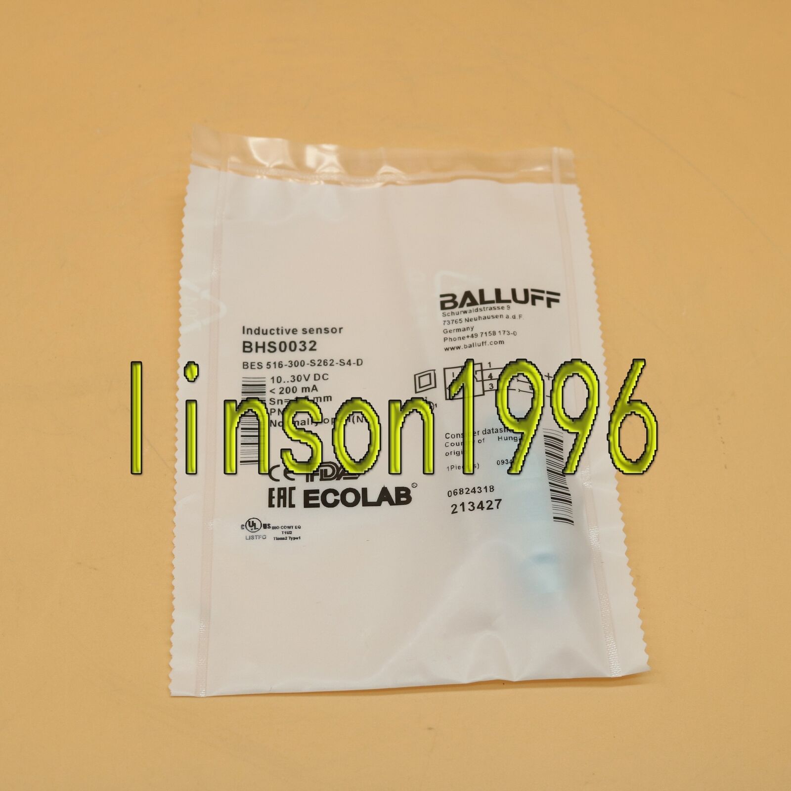 1PC Balluff BES 516-300-S262-S4-D Proximity switch - BALLUFF