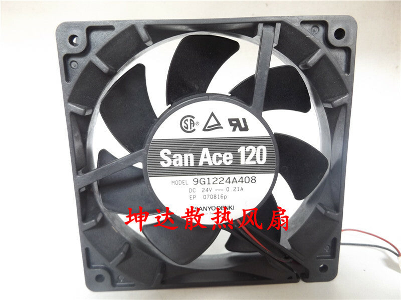 1pcs SANYO 9G1224A408 24V 0.21A 2-wire inverter cooling fan