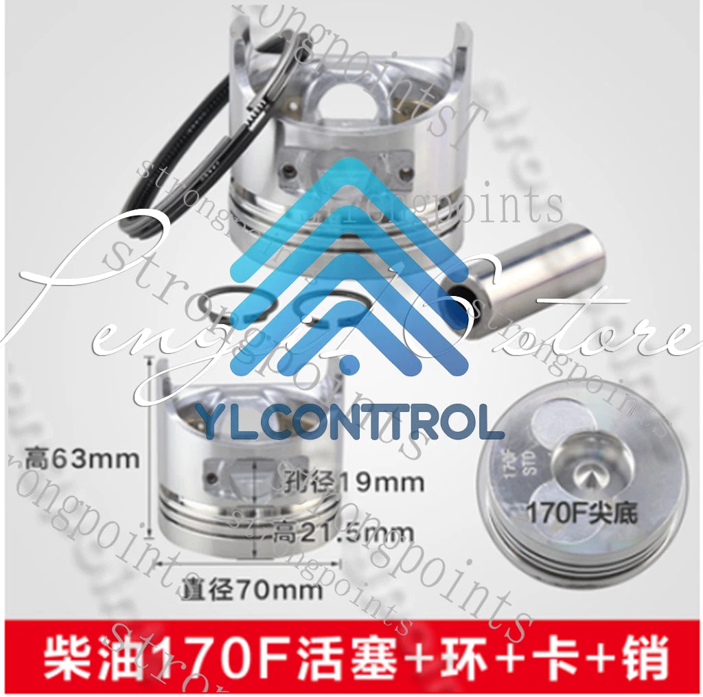 Air-cooled diesel engine/microtiller parts186FA188/190/192F piston ring assembly