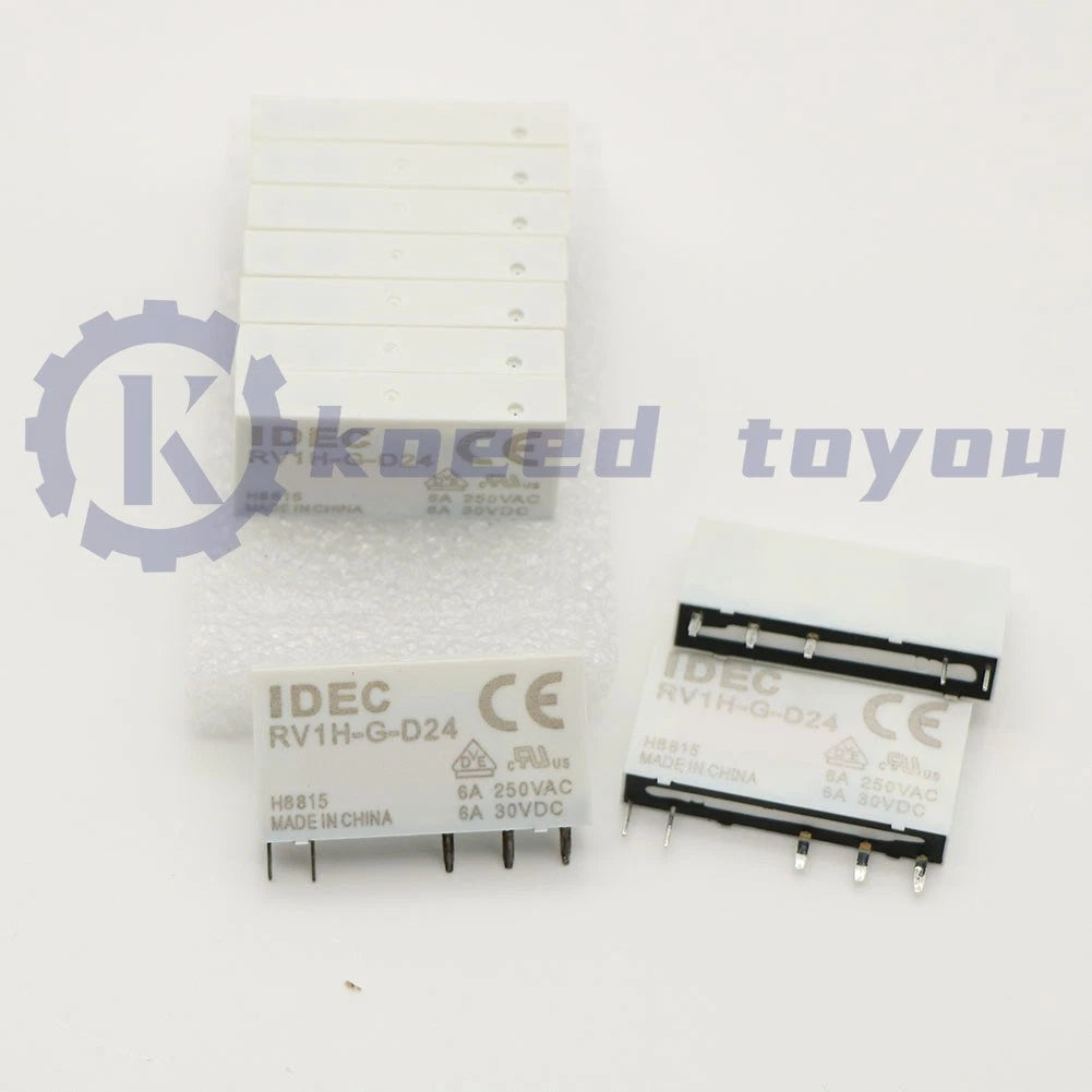 10PCS RV1H-G-D24 Electromechanical Relay 6A 24VDC 5Pins