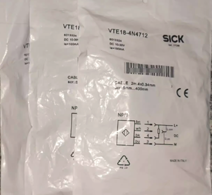 SICK VTE18-4N4712 V18 4Wire Cylindrical Energetic Photoelectric Proximity Sensor - SICK