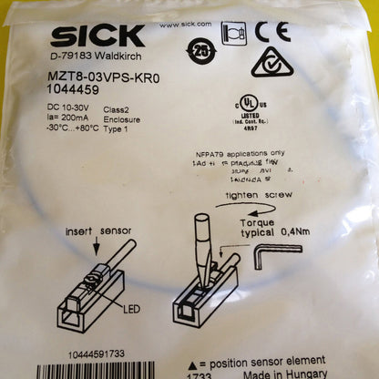 1PC SICK Photoelectric Sensor MZT8-03VPS-KR0 Stock Available - SICK