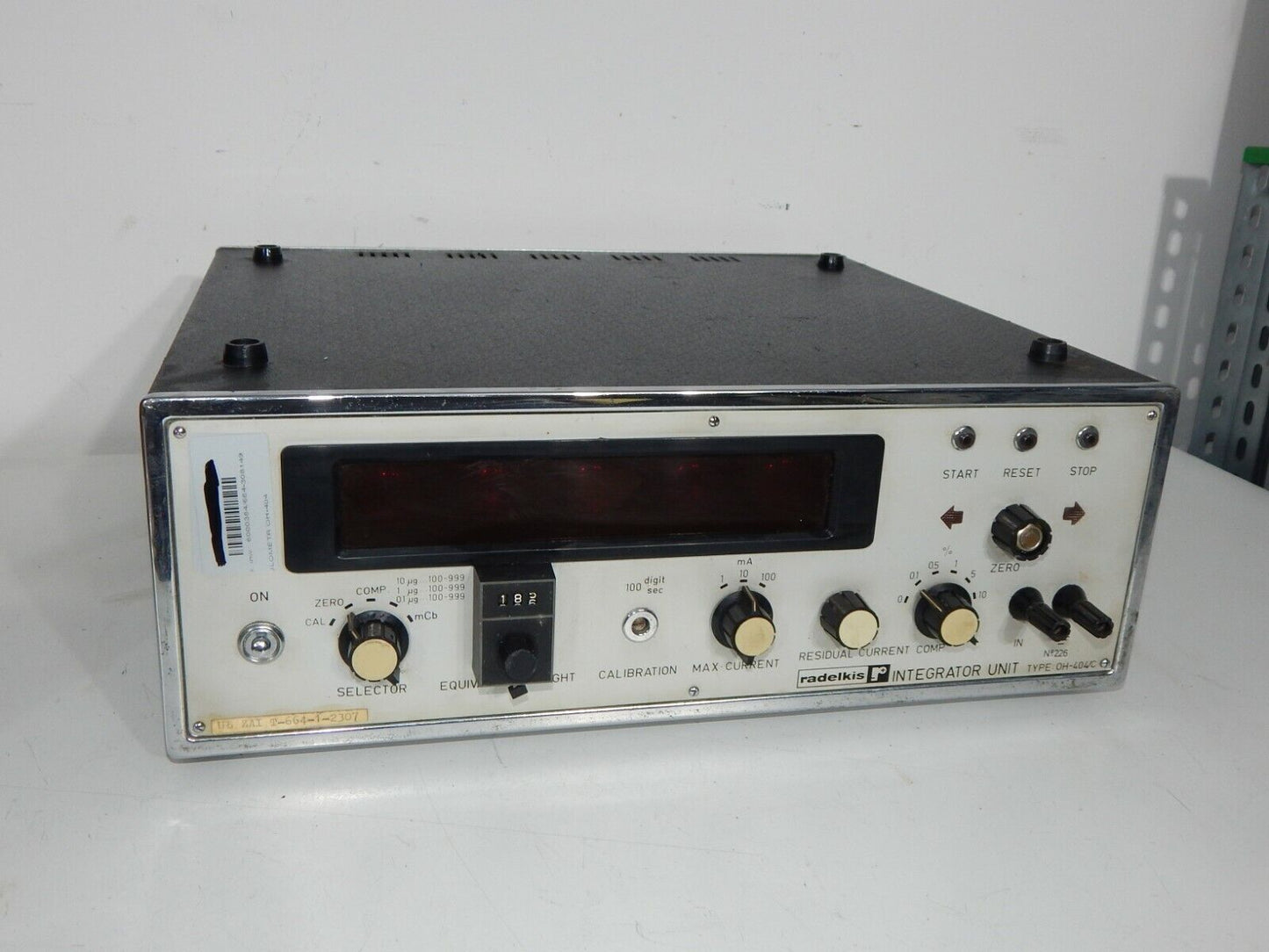 Used Measuring Devices RADELIKS Integrator Unit OH-404/C - NIXIE tube 5x Z560M - RADELIKS