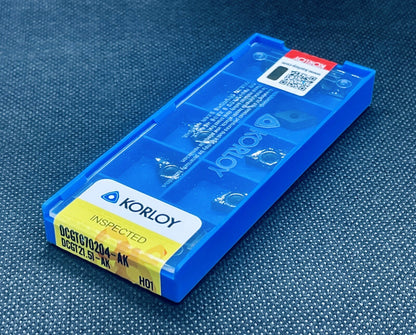 KORLOY DCGT 21.51 AK H01 / DCGT070204-AK H01 Carbide Inserts 10pcs Free Ship!