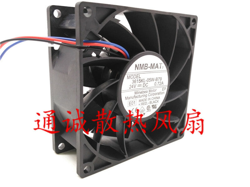 NMB-MAT 3615KL-05W-B79 24V 0.72A 9cm 9038 ABB inverter fan