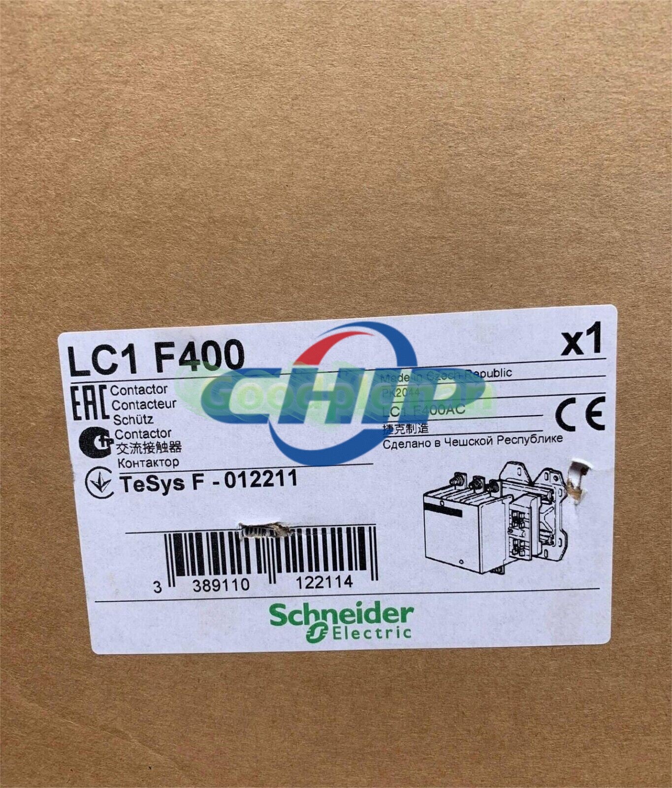 SCHNEIDER LC1F400 CONTACTOR TeSys F-012211 LC1F400AC ./UPS