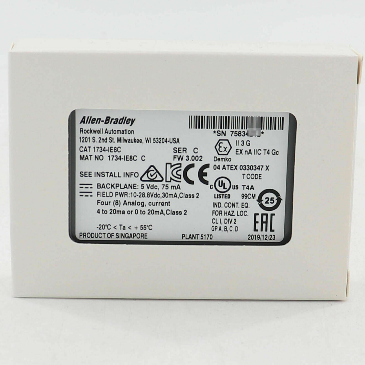 Allen-Bradley POINT 8 Module 1734-IE8C - ALLEN-BRADLEY
