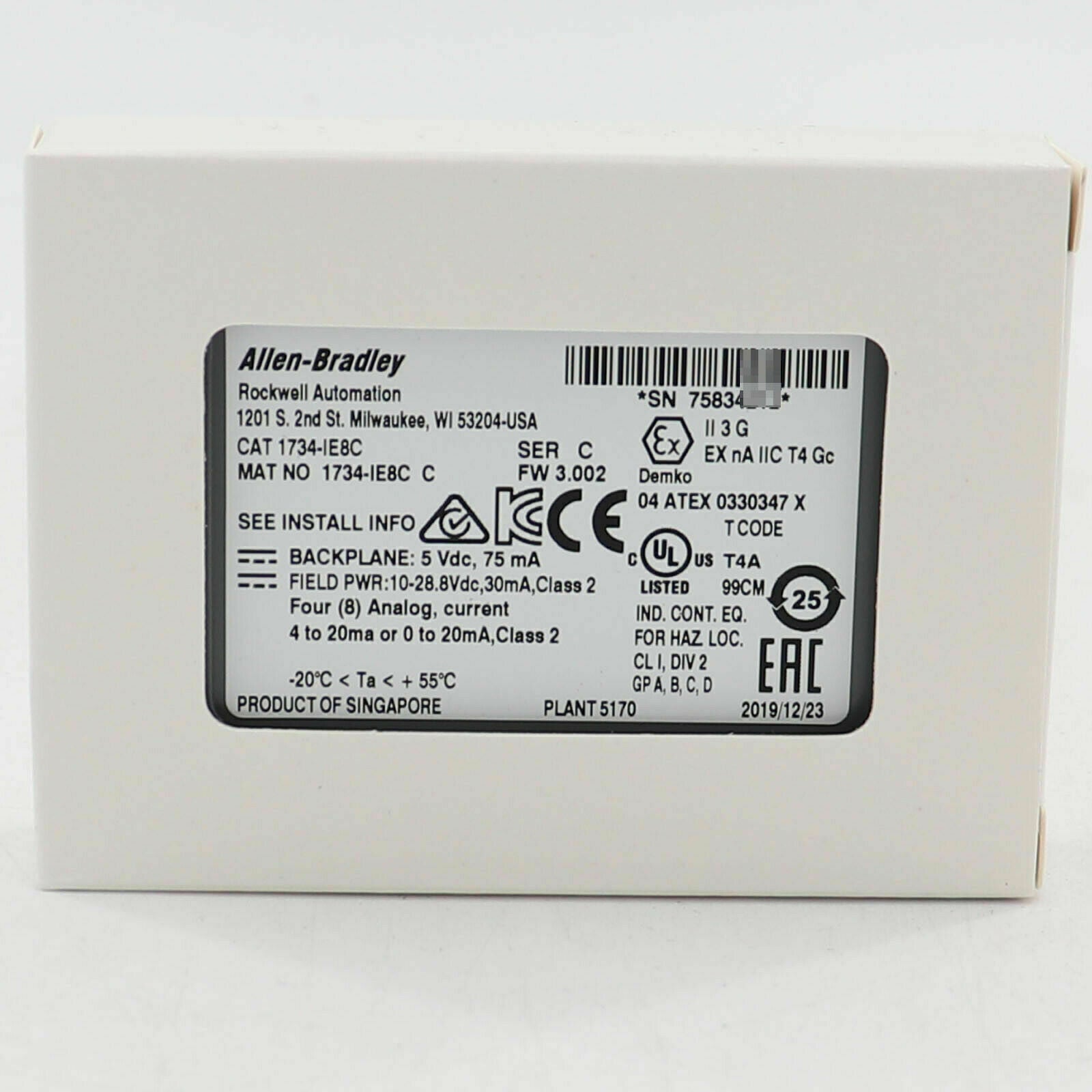 Allen-Bradley POINT 8 Module 1734-IE8C - ALLEN-BRADLEY