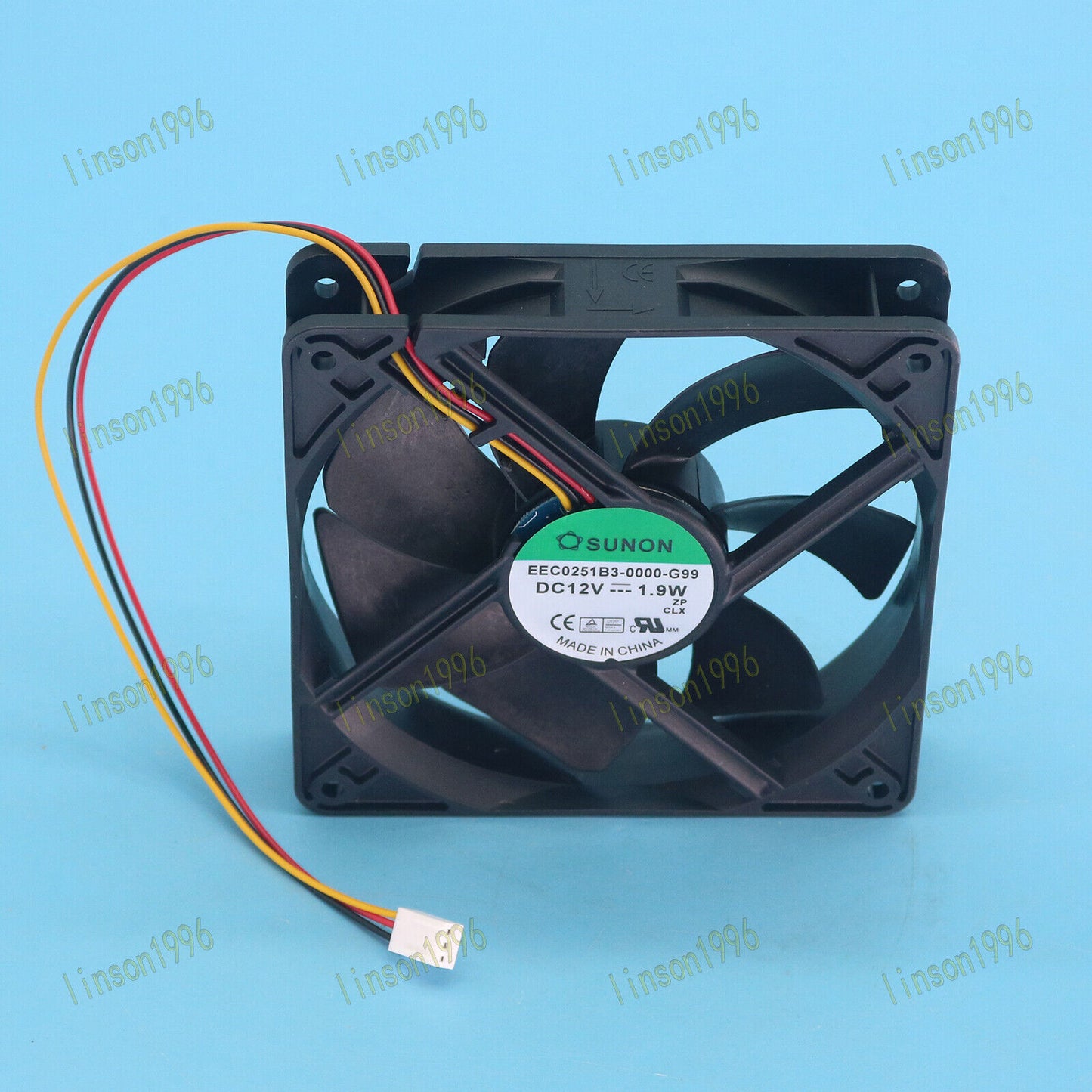 12V 1.9W Cooling Fan EEC0251B3-0000-G99 12cm 3-wire fan from SUNON Fast Delivery - SUNON