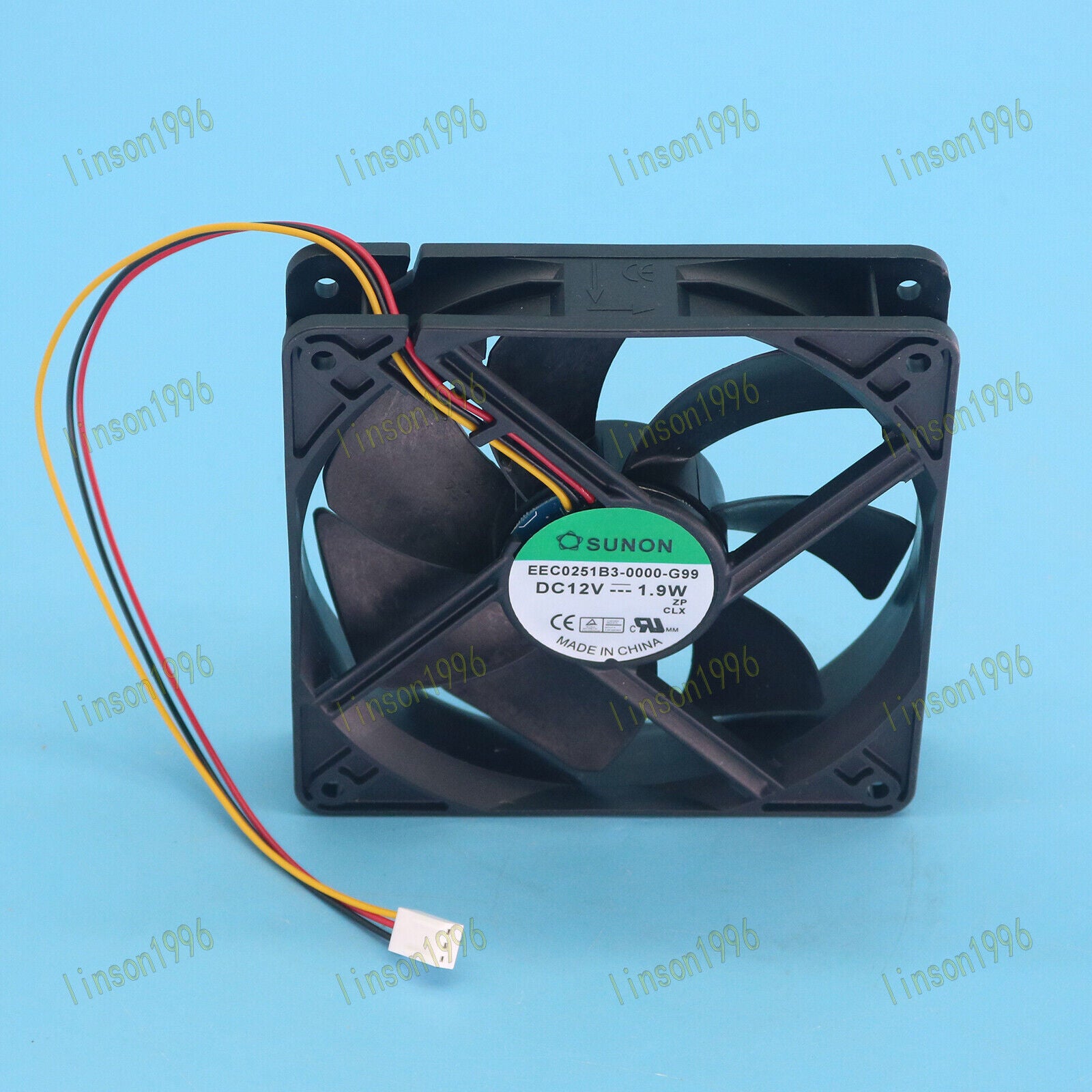 12V 1.9W Cooling Fan EEC0251B3-0000-G99 12cm 3-wire fan from SUNON Fast Delivery - SUNON