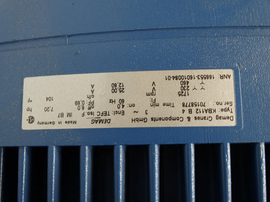 DEMAG KBALL2 B 4 MOTOR | High-Power Motor | Industrial Use - DEMAG
