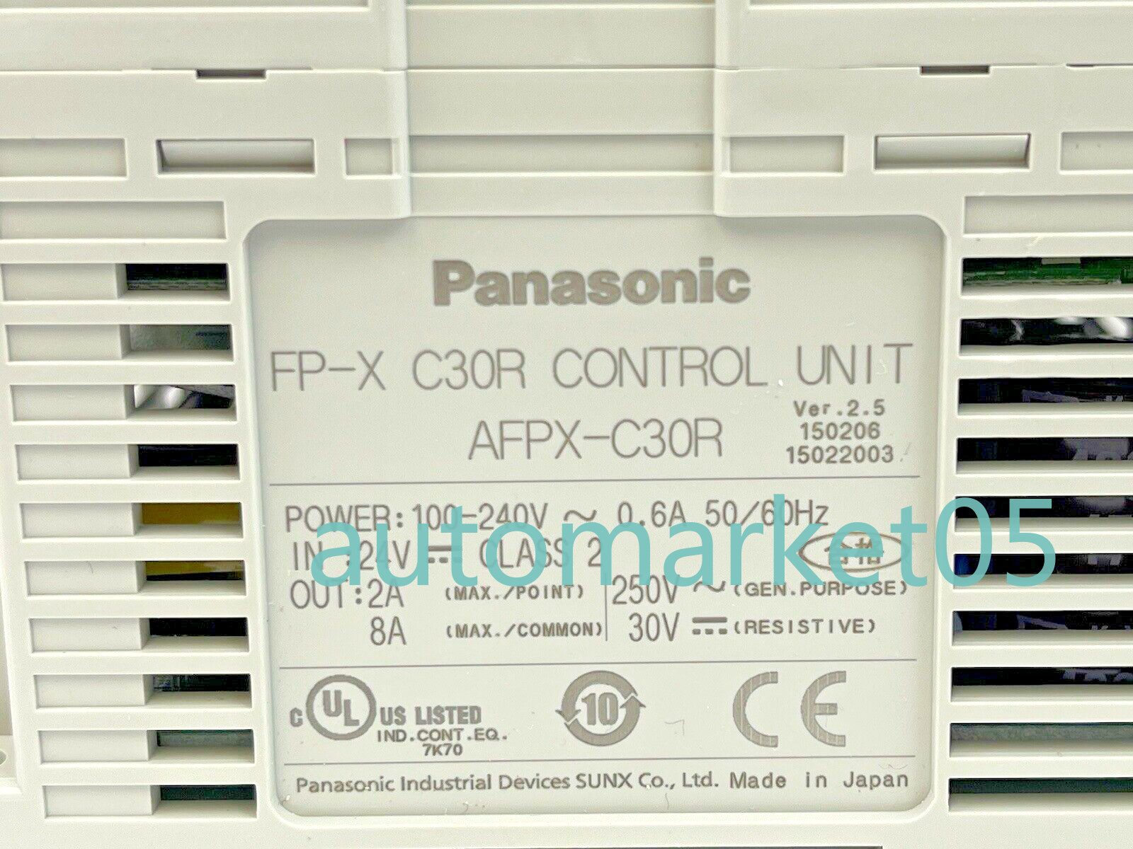 new PANASONIC- AFPX-C30R -CONTROL UNIT FP-X C30R AFPX-COM5 -COMMUNICATION CASSETTE