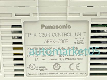 new PANASONIC- AFPX-C30R -CONTROL UNIT FP-X C30R AFPX-COM5 -COMMUNICATION CASSETTE - PANASO