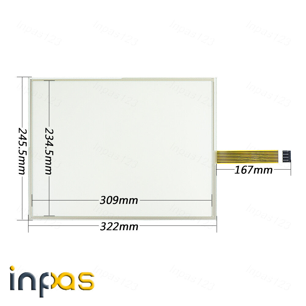 new For 2711P-T15C6A6 2711P-T15C6A7 Touch Screen Glass AB PanelView Plus 1500
