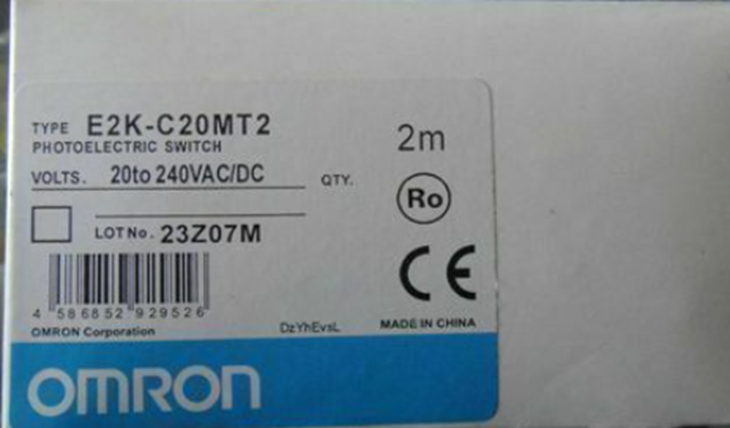 Omron E2K-C20MT2 Capacitive Switch Sensor, 2m NC 3-20mm - OMRON
