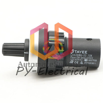 TAYEE LA42DWQ-22 10K 22mm Governor Rotary Potentiometer Inverter Converter Resis