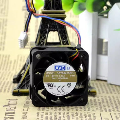 AVC DBTA0420B2U P011 DC12V 0.50A 4-Pin Inverter Mute Cooling Fan