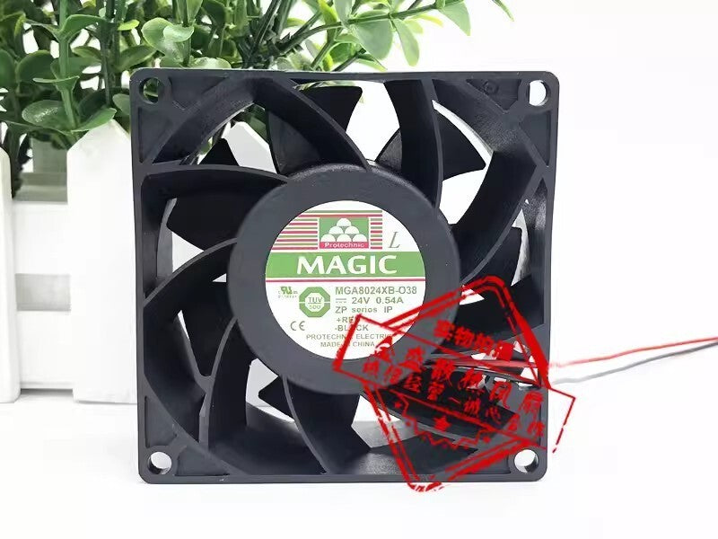 MAGIC MGA8024XB-O38 DC24V 0.54A 8CM 2-wire high airflow cooling fan