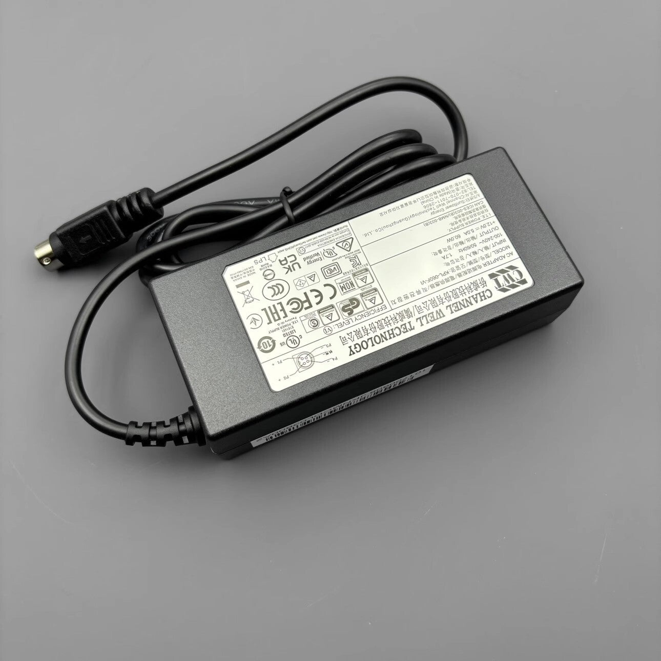 1PCS CWT KPL-060F-VI VCR Power Adapter Output 12V 5A
