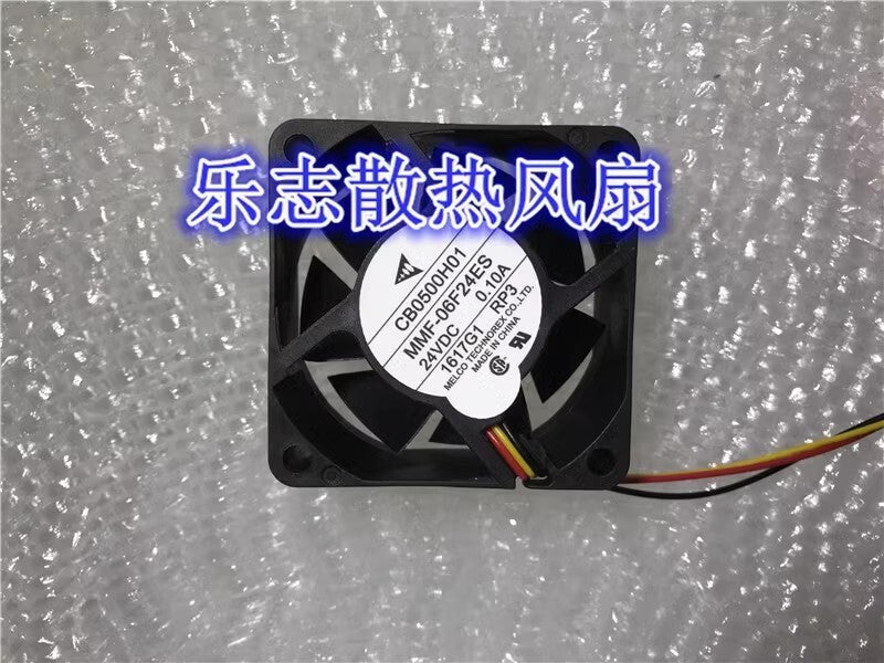 Mitsubishi MMF-06F24ES-RP3 6025 DC24V 0.10A 6CM 3-Wire Inverter Cooling Fan