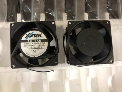1PCS RAD8038B1 AC220V-240V 0.12A 8038 8CM Metal Cooling Fan