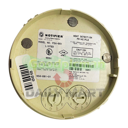 NOTIFIER FDX-551 Intelligent Temperature Detector