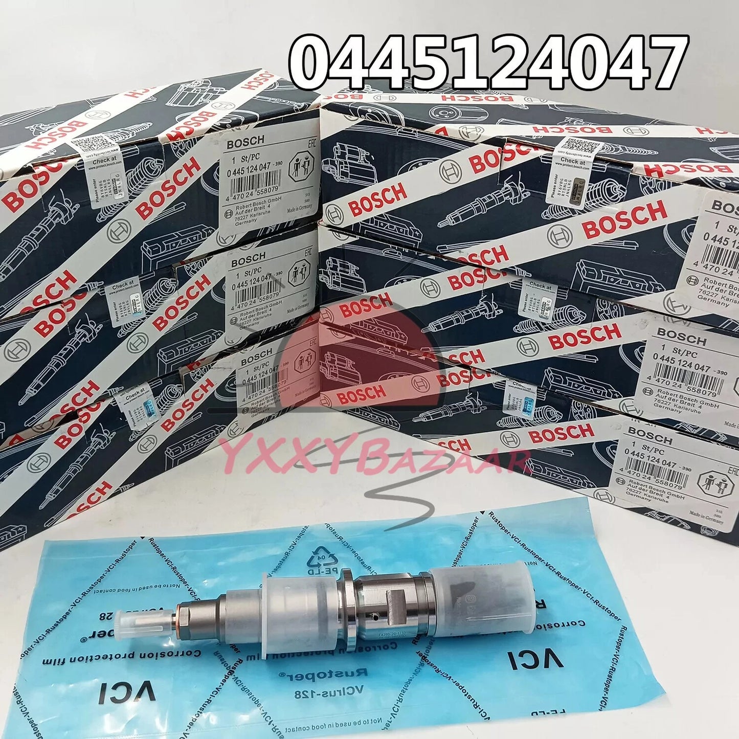 6X Bosch Fuel Injector 0445124047 Common Rail Diesel RAM 3500 19-22 6.7L 5364205