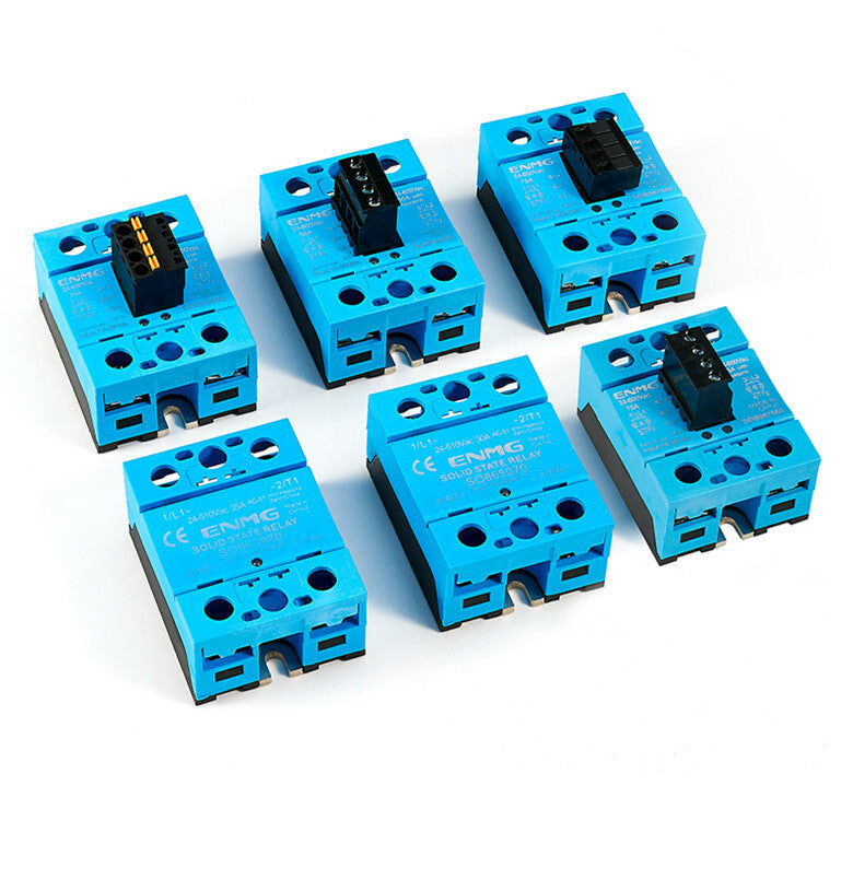 new ENMG single-phase solid state relay 24VDC controlled AC24-510V SSR-50DA SO865070