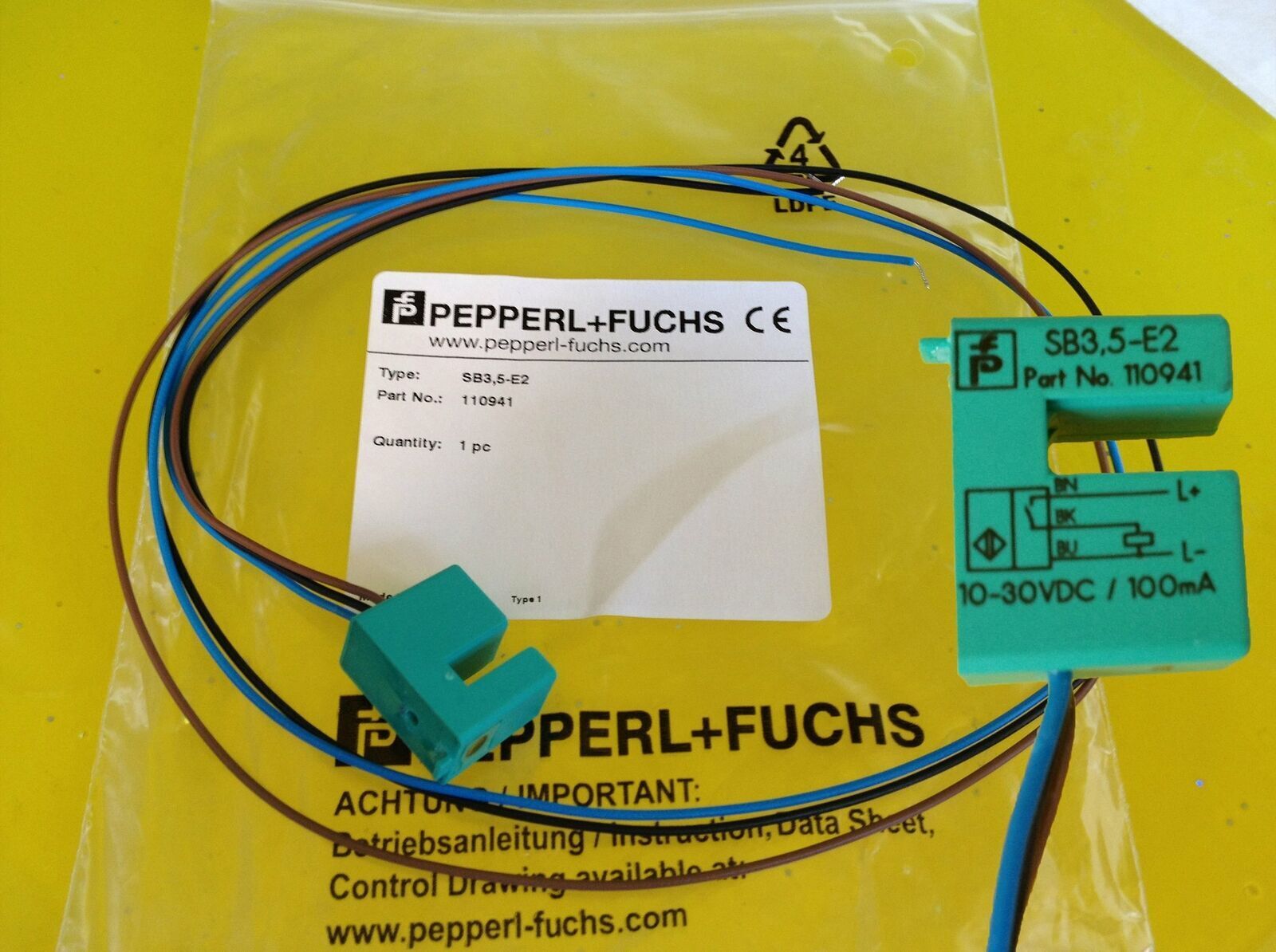 ONE PEPPERL+FUCHS P+F SB3,5-E2 Sensor - PEPPERL+FUCHS