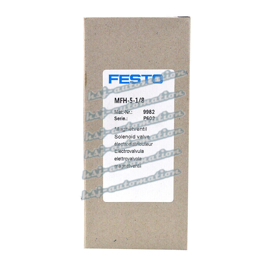 new Festo MFH-5-1/8 9982 Solenoid Valve One MFH51/8 - FESTO
