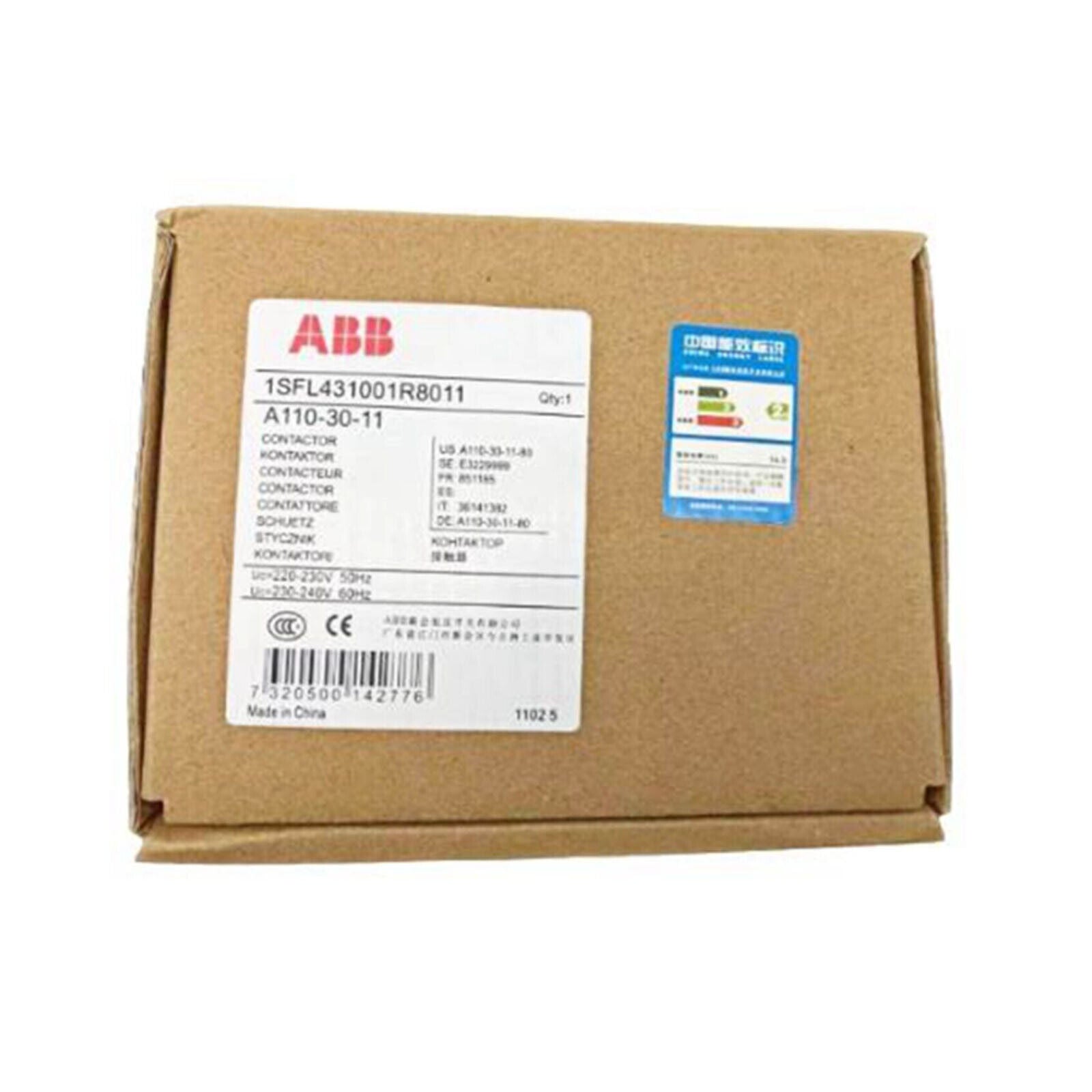 ABB A110-30-11 AC Contactor 220V ABB