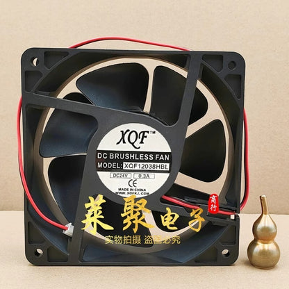 XQF XQF12038HBL 12038 DC24V 0.3A 12CM 2-Pin Inverter Cooling Fan