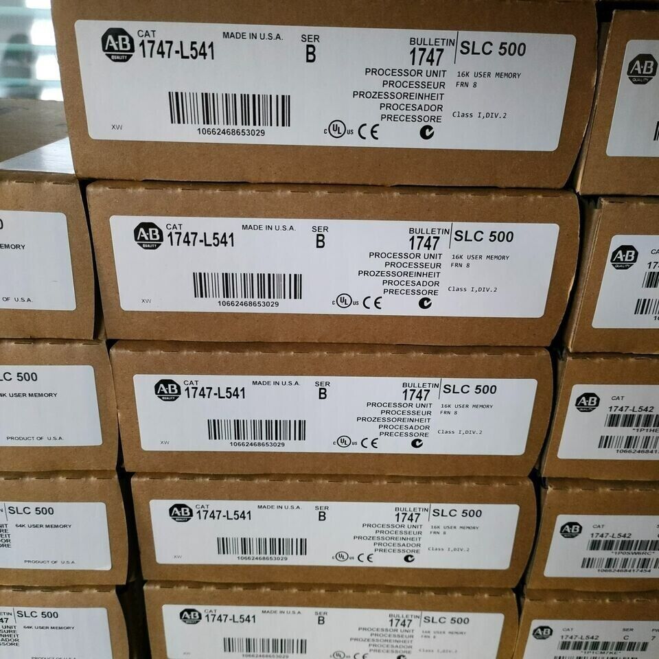 NEW FACTORY SEALED AB 1747-L541 SER B SLC 500 SLC CPU PROCESSOR MODULE - NEW FACTORY