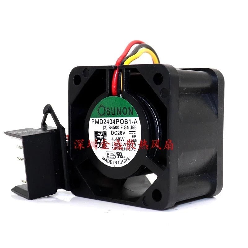 SUNON 4028 PMD2404PQB1-A DC26V 4.48W 3-Pin Inverter Fan with Plug