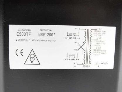 EGS ELECTRICAL GROUP E500TF TRANSFORMER E500 Transformer 500kVA 69kV/13.8kV 50Hz/60Hz - EGS ELECTRICAL GROUP