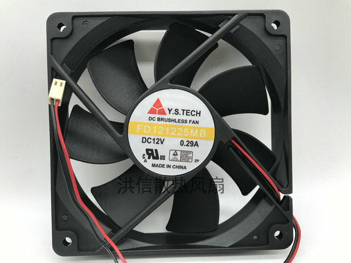 Y.S.TECH FD121225MB DC12V 0.29A 12025 120*25MM 12cm 2-wire cooling fan