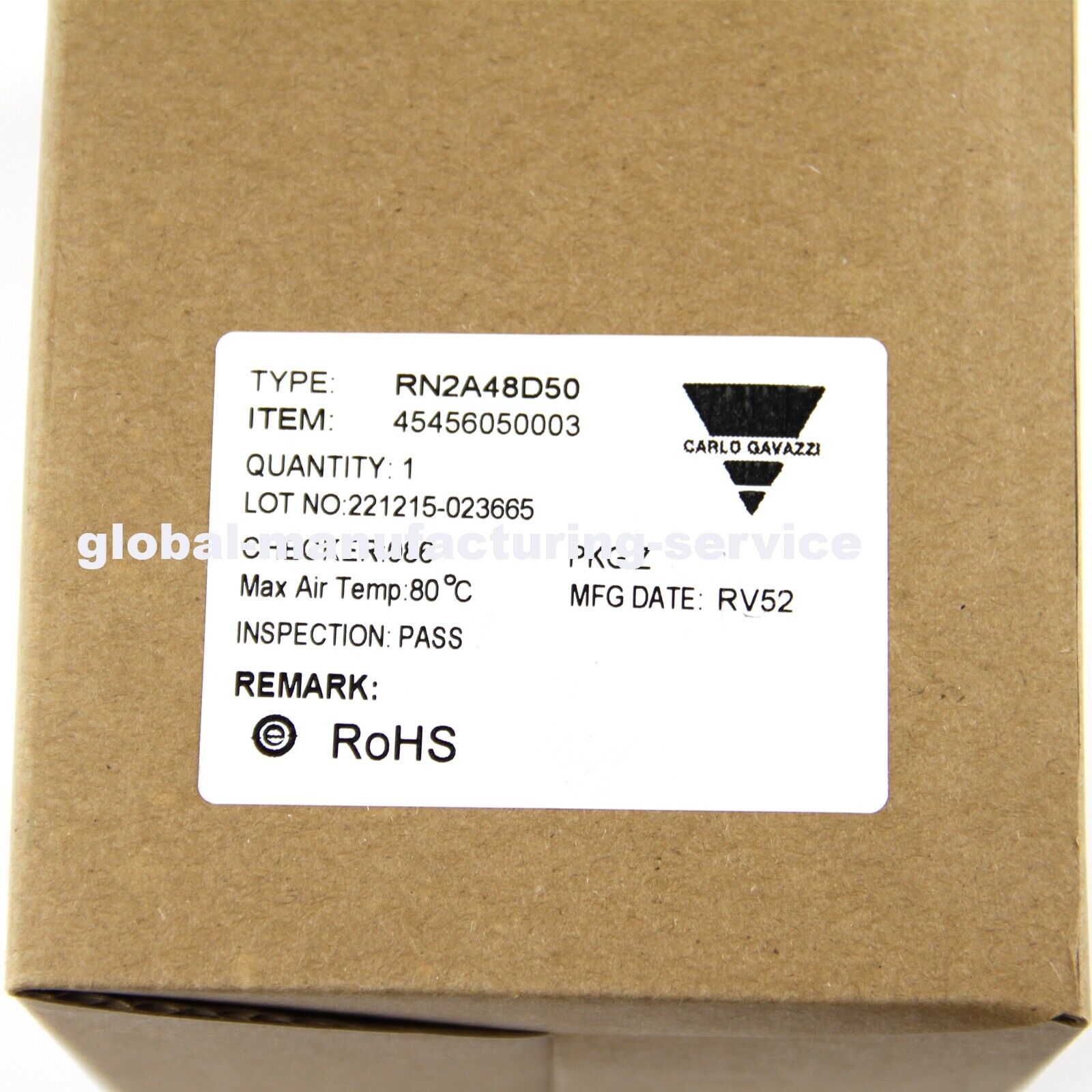 Carlo Gavazzi RN2A48D50 Solid State Relay DPST 50A DIN Rail 42VAC 530VAC - CARLO GAVAZZI