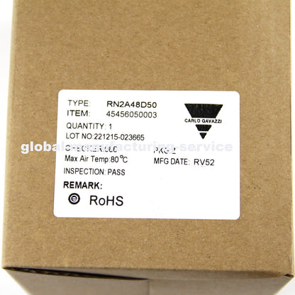 Carlo Gavazzi RN2A48D50 Solid State Relay DPST 50A DIN Rail 42VAC 530VAC - CARLO GAVAZZI