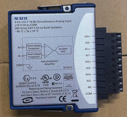 National Instruments NI 9215 cDAQ Analog Input Module Simultaneous Sampling - NATIONAL INSTRUMENTS