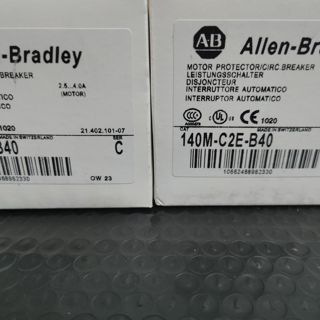 Allen-Bradley 140M-C2E-B40 Protector Circuit Breaker 2.5 - 4.0A - ALLEN-BRADLEY