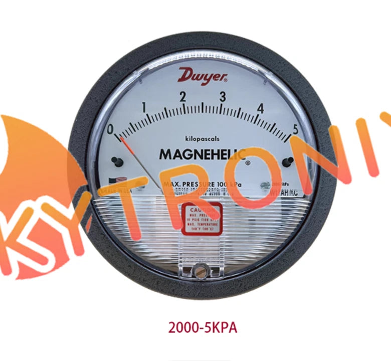 Dwyer differential pressure gauge MAGNEHELIC 2000-5KPA plus or minus 0-5KPA