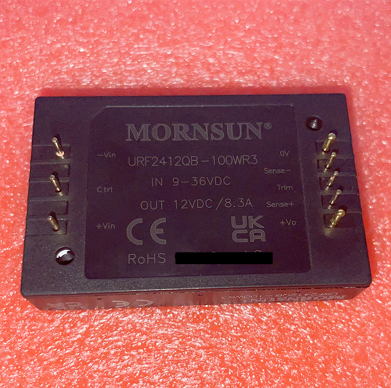 new 1pcs MORNSUN URF2412QB-100WR3 DC-DC Power Module 24V to 12V 8.5A 100W with base