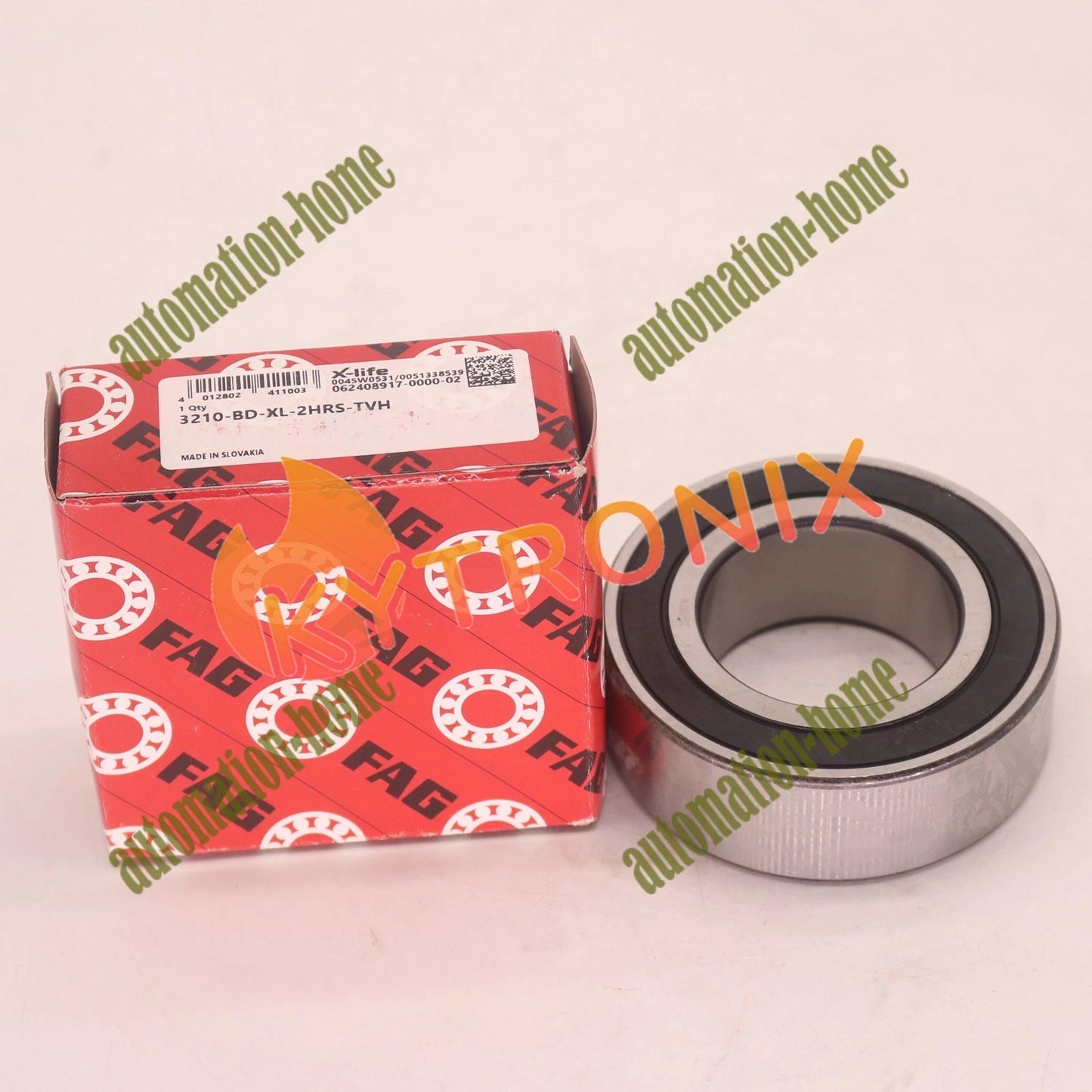 1PC FAG 3210-BD-XL-2HRS-TVH double row angular contact ball bearing