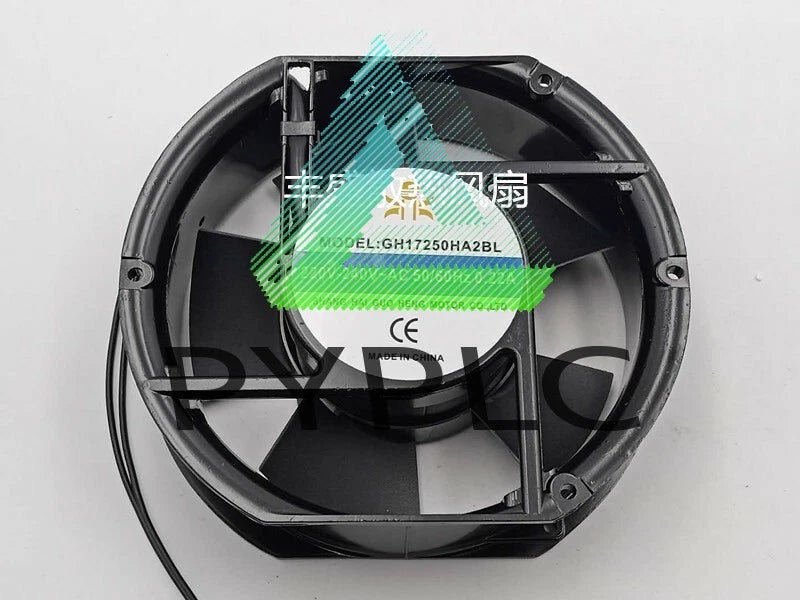 1 PCS GUO HENG Cooling Fan GH17250HA2BL AC 220-240V 17251 17cm 2 Wire