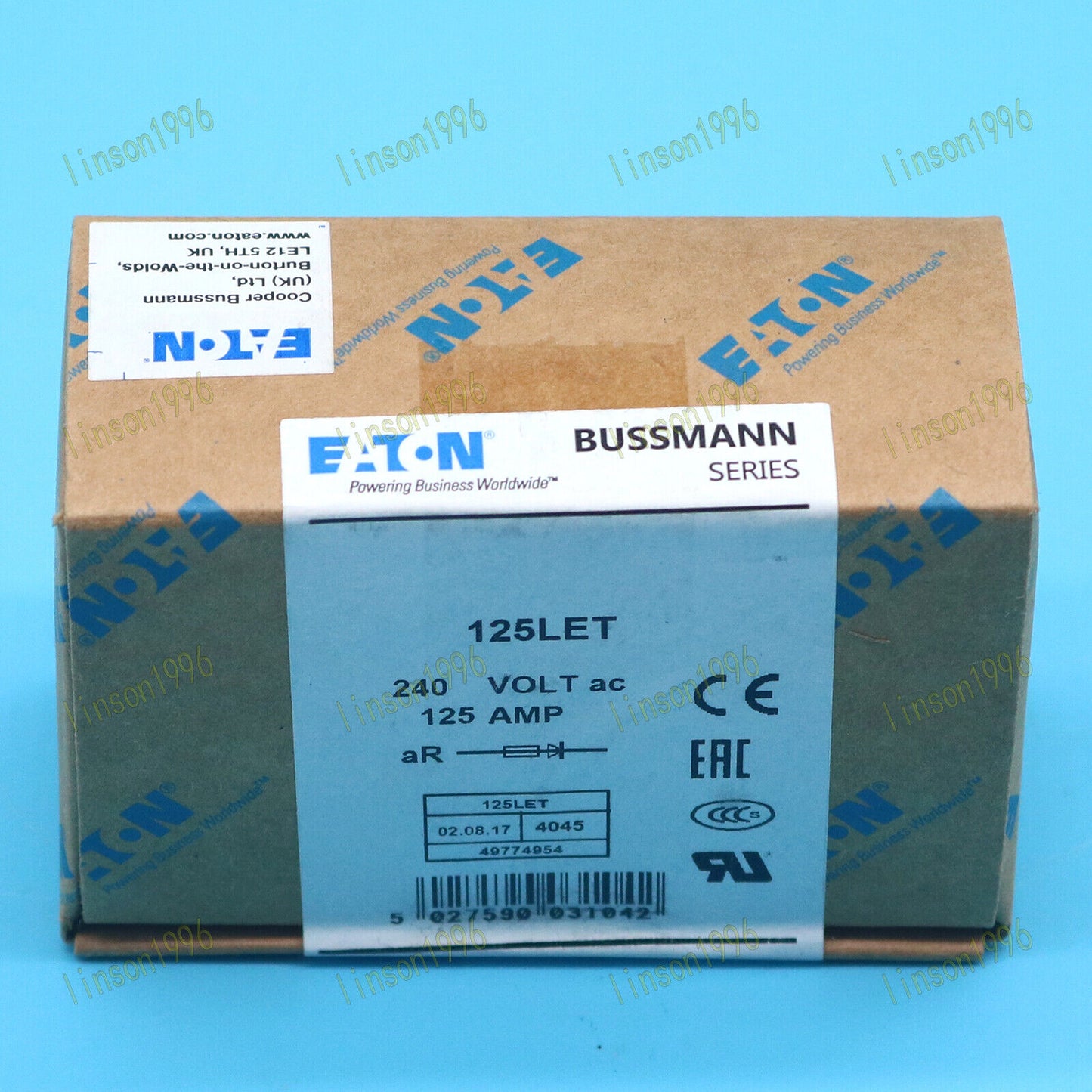 10PCS BUSSMANN EATON BS88:4 125LET 125A 240VAC SPOT STOCK - BUSSMANN EATON
