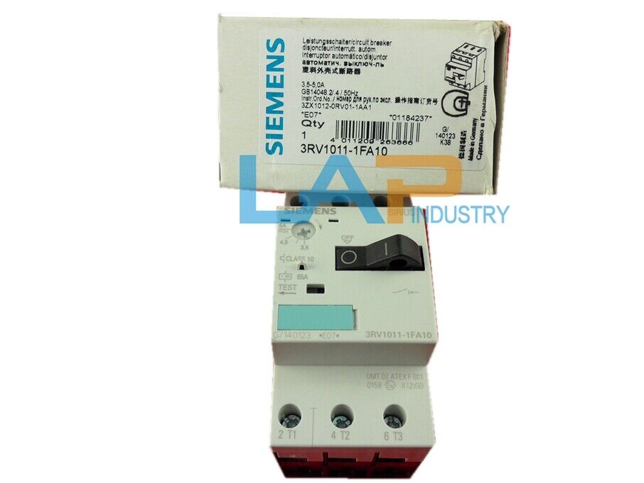 new 1PC  FOR SIEMENS Motor Circuit Breaker 3RV1011-1FA10 3.5-5A