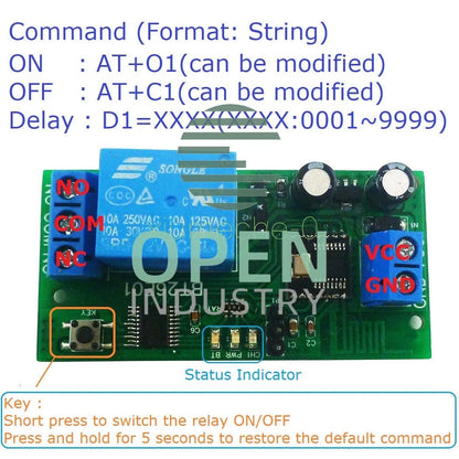 DC 12V Bluetooth BLE Relay 2.4G RF Remote control IOT Module Switch Board