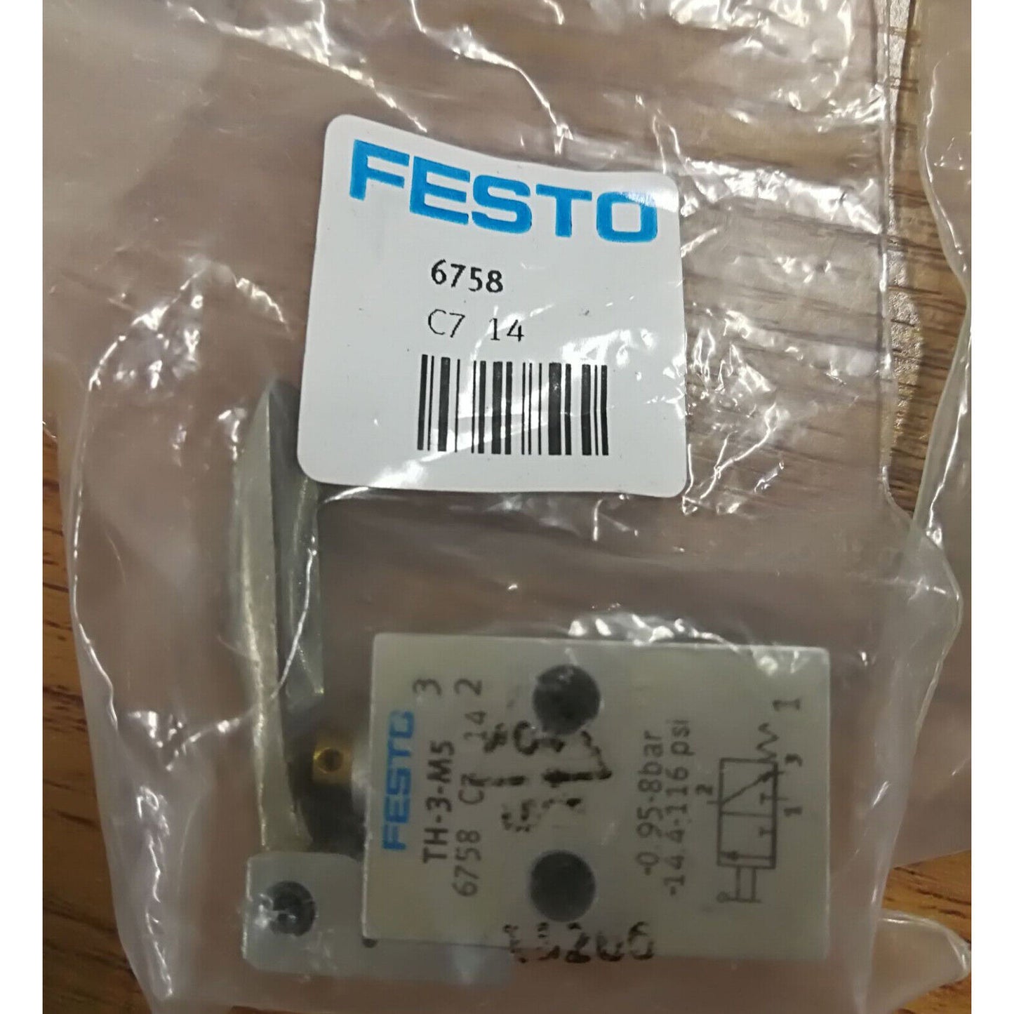 FESTO Manual Valve TH-3-M5 6758 - FESTO
